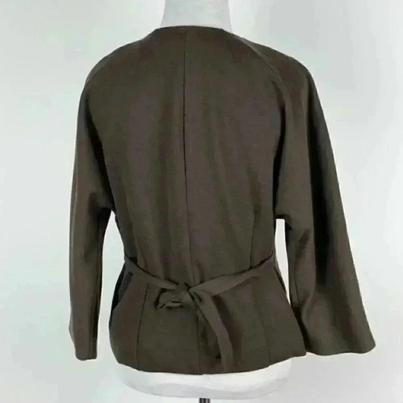 Adrienne Vittadini blazer size 4 Brown dolman - Picture 5 of 10